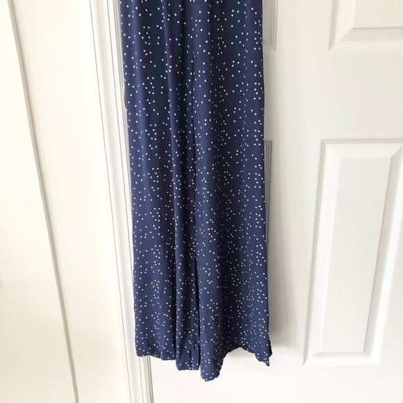 Rolla's Blue White Polka Dot Starry Night Jumpsuit Criss Cross Back NWT Medium - Picture 5 of 15